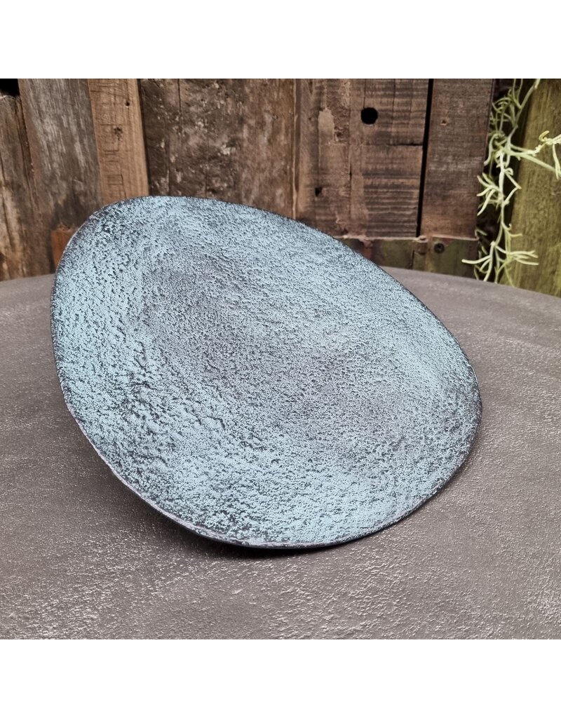 Damn Bord Decoratief Blauw Patina Middel