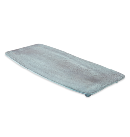 Bord Rechthoek Decoratief Blauw Patina Groot