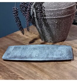 Damn Bord Rechthoek Decoratief Blauw Patina Klein