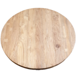 Damn Eetkamer tafelblad Rond Massief Teak 120