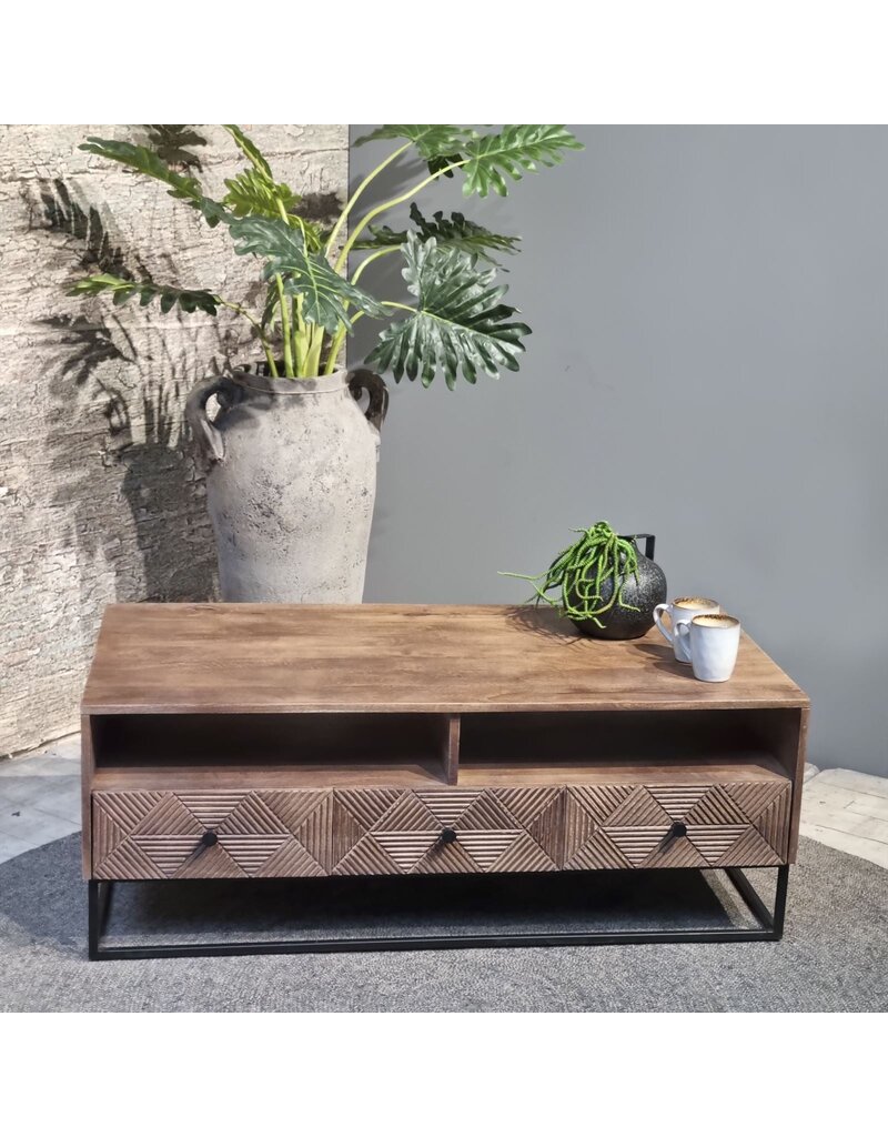 Damn Jasmin 3 Drawer Coffee Table 120