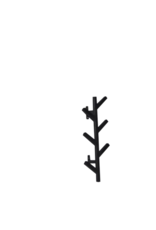 Damn Kapstok Zwart 50