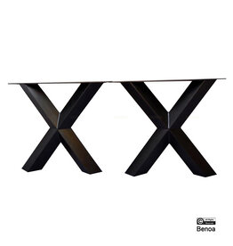 Onderstel X Diamand Eettafel Set van 2