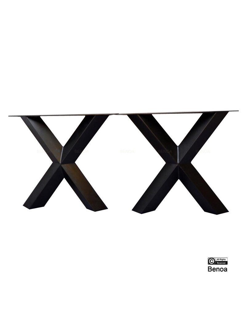 Onderstel X Diamand Eettafel Set van 2