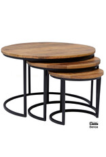 Damn Rylee Salontafel 2 cm top Set van 3