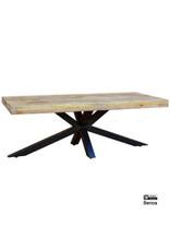 Salontafel Mango 3+3 Blad met Spinpoot