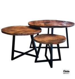 Salontafel met Trapezium Poot Set van 3