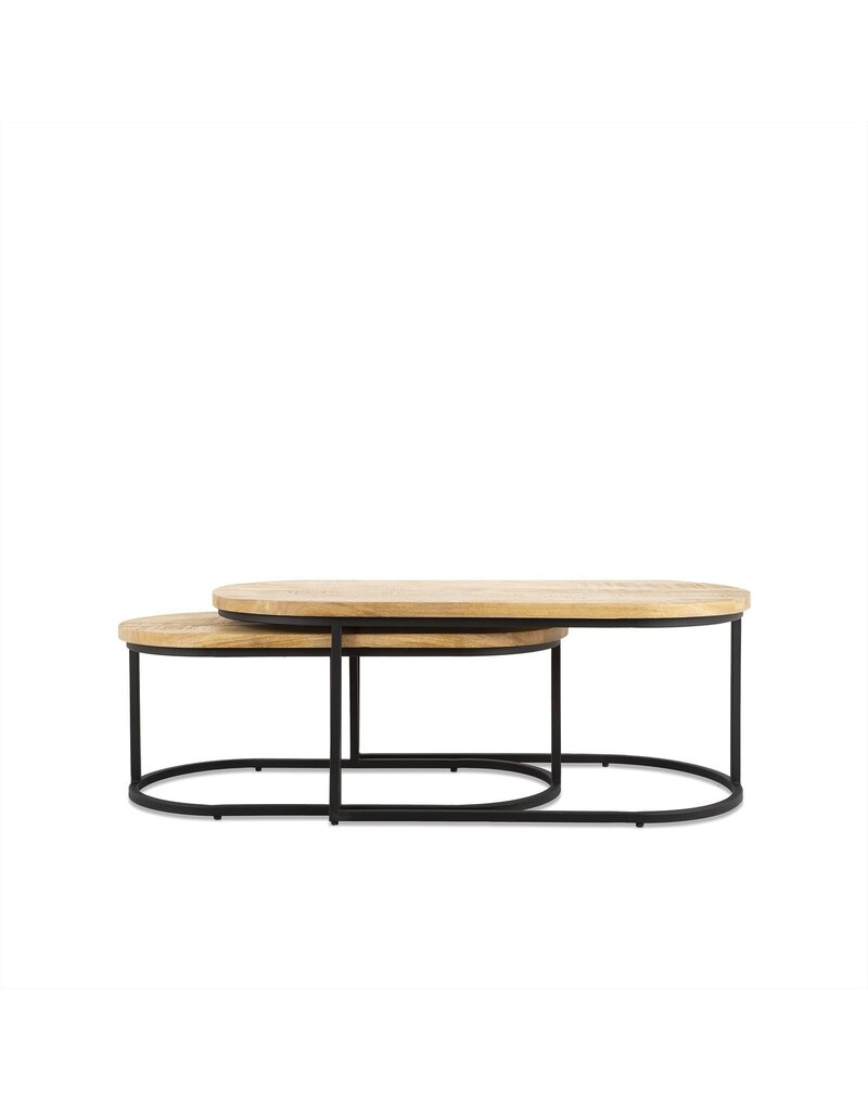 Damn Salontafel Ovaal Olivia Set van 2