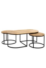 Salontafel Rond en Ovaal Set van 3