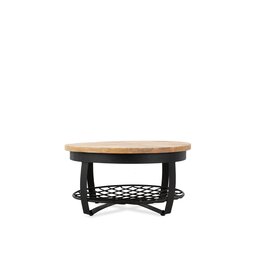 Salontafel Rond Metaal & Metalen Rek 90