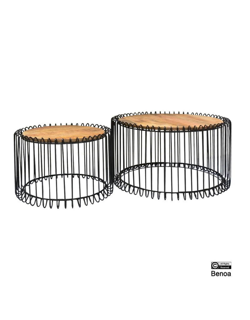 Salontafel Rond Organisch Set van 2