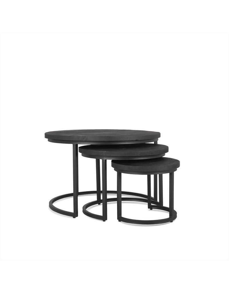 Damn Salontafel Rylee Zwart Set van 3