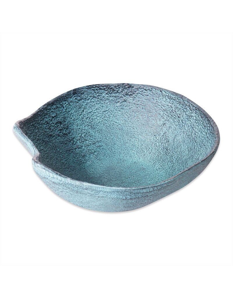 Schaal Decoratief Blauw Patina