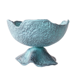 Schaal Decoratief Blauw Patina