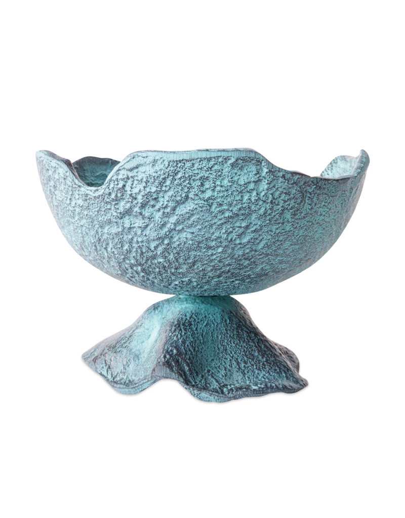 Damn Schaal Decoratief Blauw Patina