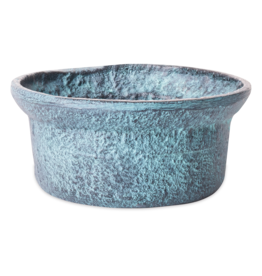 Schaal Decoratief Blauw Patina
