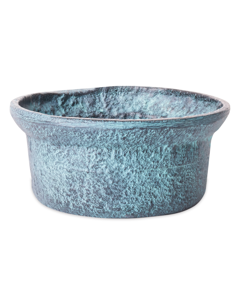 Damn Schaal Decoratief Blauw Patina