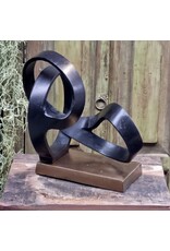 Damn Sculptuur Antiek Koper met Plateau