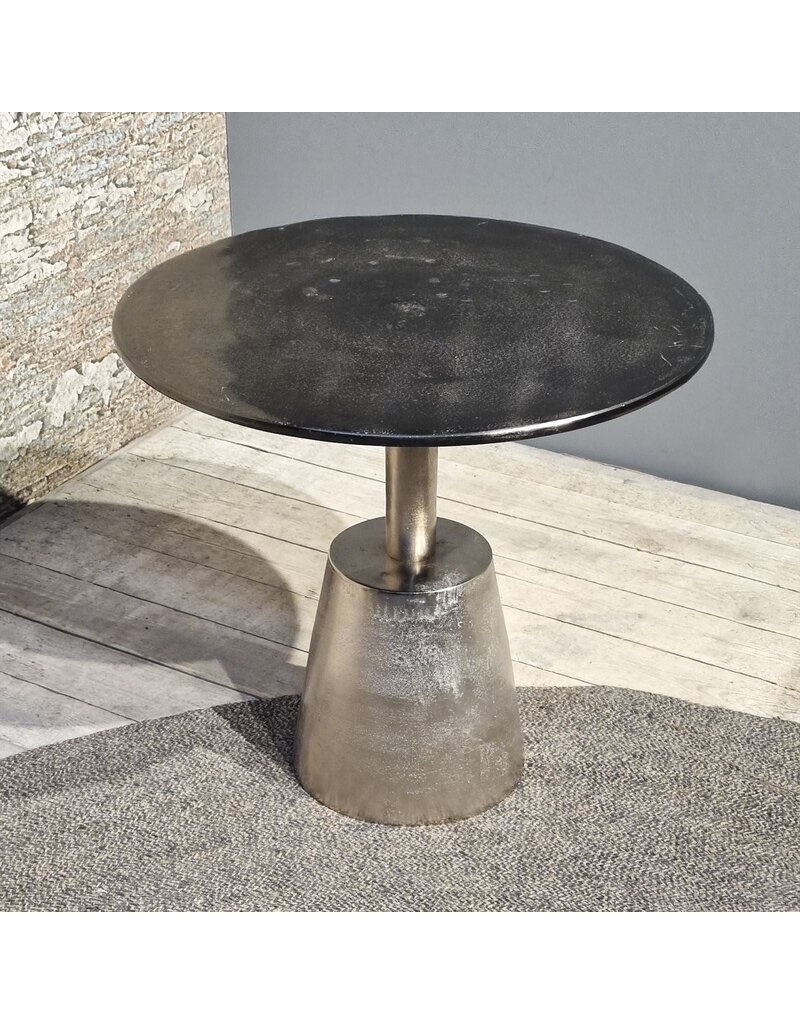Sidetable Kian Zwart Zilver