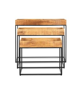Sidetable met Rand Set van 3