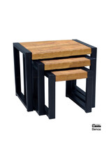 Sidetable Rechthoekig Mango Set van 3
