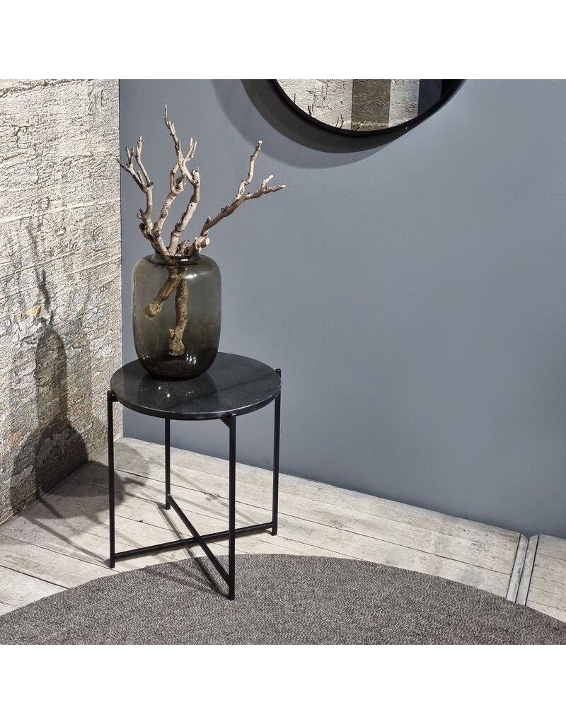 Damn Sidetable Zwart Marmeren Blad 49