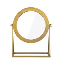 Spiegel op Standaard Goud