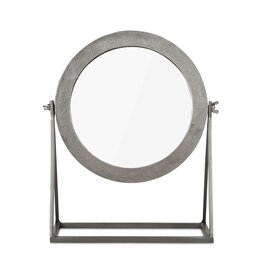 Spiegel op Standaard Zilver