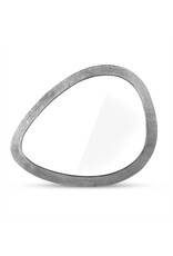 Damn Spiegel Organisch Zilver Groot