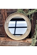 Spiegel Rond Antiek Koper
