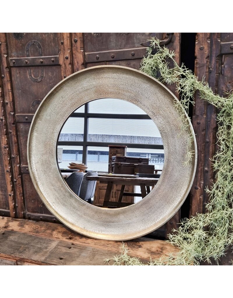 Damn Spiegel Rond Goud Medium