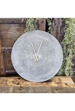 Damn Wandklok Rond Zilver
