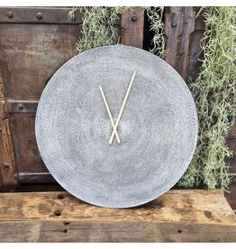 Wandklok Rond Zilver