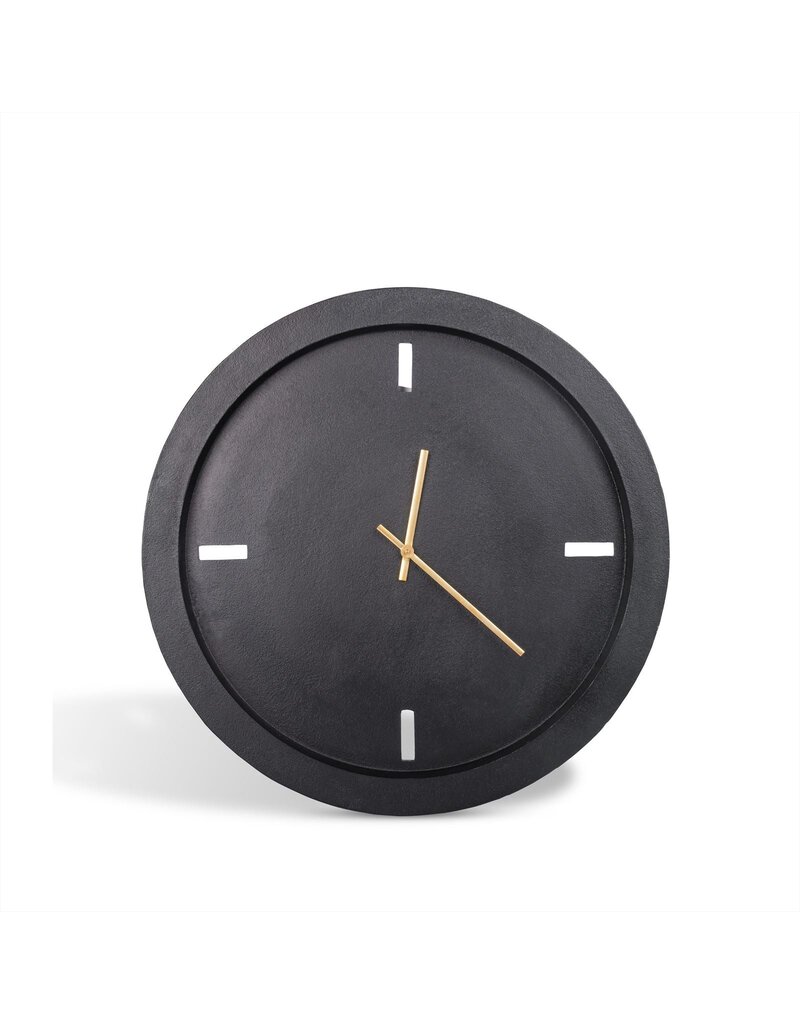 Wandklok Zwart Groot