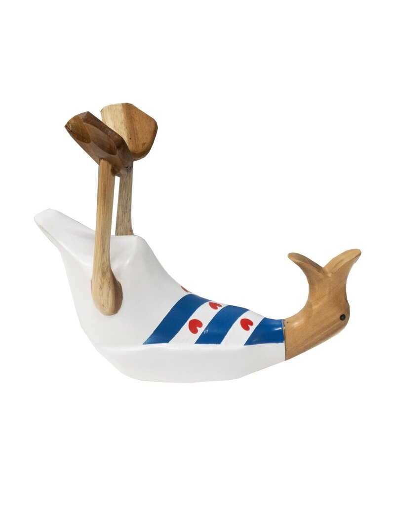 Damn Wooden Bottle Holder Duck Friesland