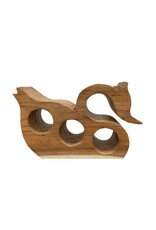 Damn Suar Wood Wine Rack Swan
