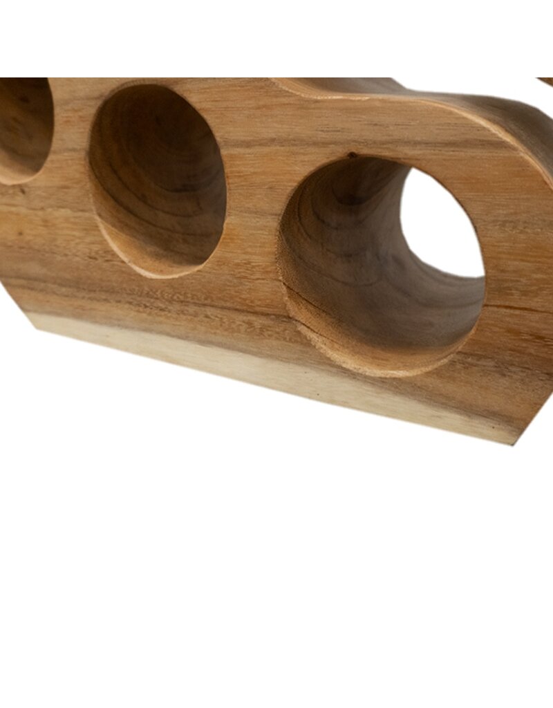 Damn Suar Wood Wine Rack Swan