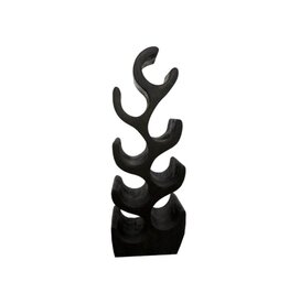 Damn Suar Wood Wine Rack Black S