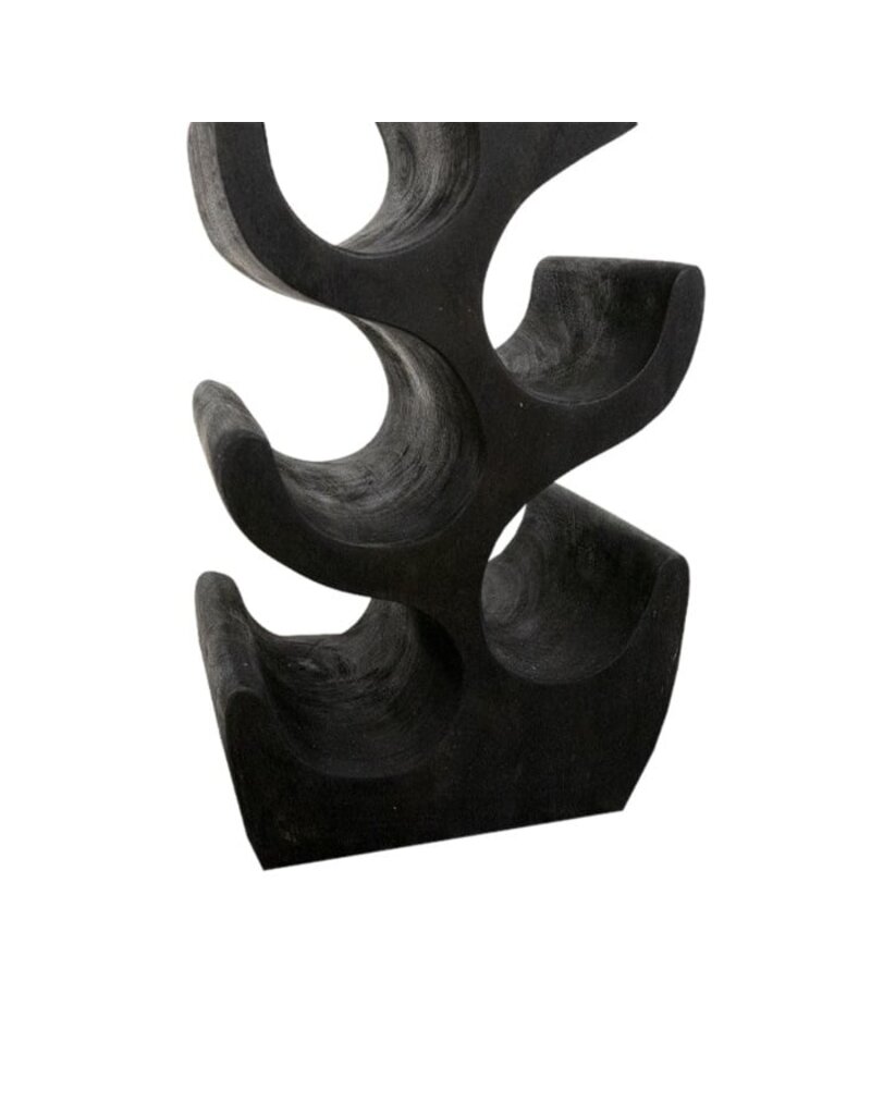 Damn Suar Wood Wine Rack Black S