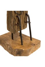 Damn Teak Wine Rack for 3 Bottles