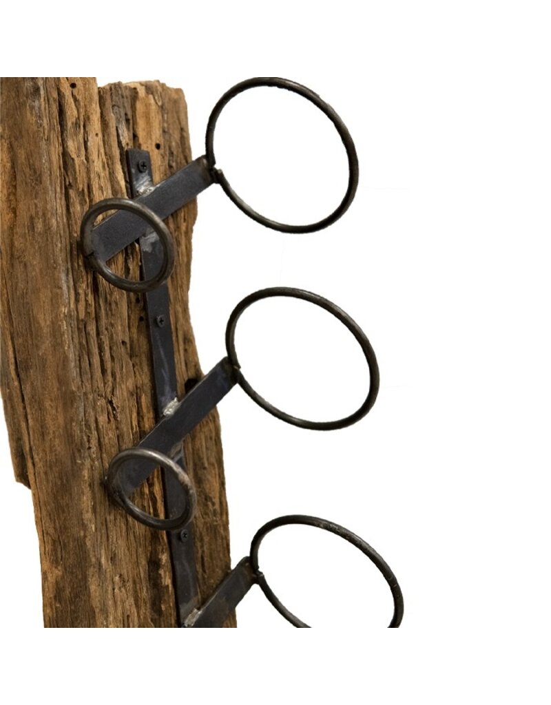 Damn Teak Wine Rack for 3 Bottles