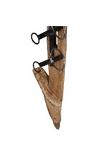 Damn Industrial Wall-Mounted Teak Wine Rack