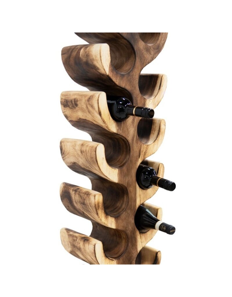 Damn Stained Suar Wood Wine Rack XXL
