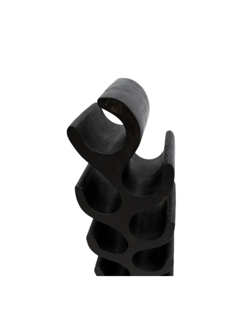 Damn Suar Wood Wine Rack Black