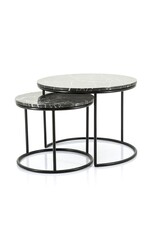 Salontafel Rond Zwart Set van 2 - Copy