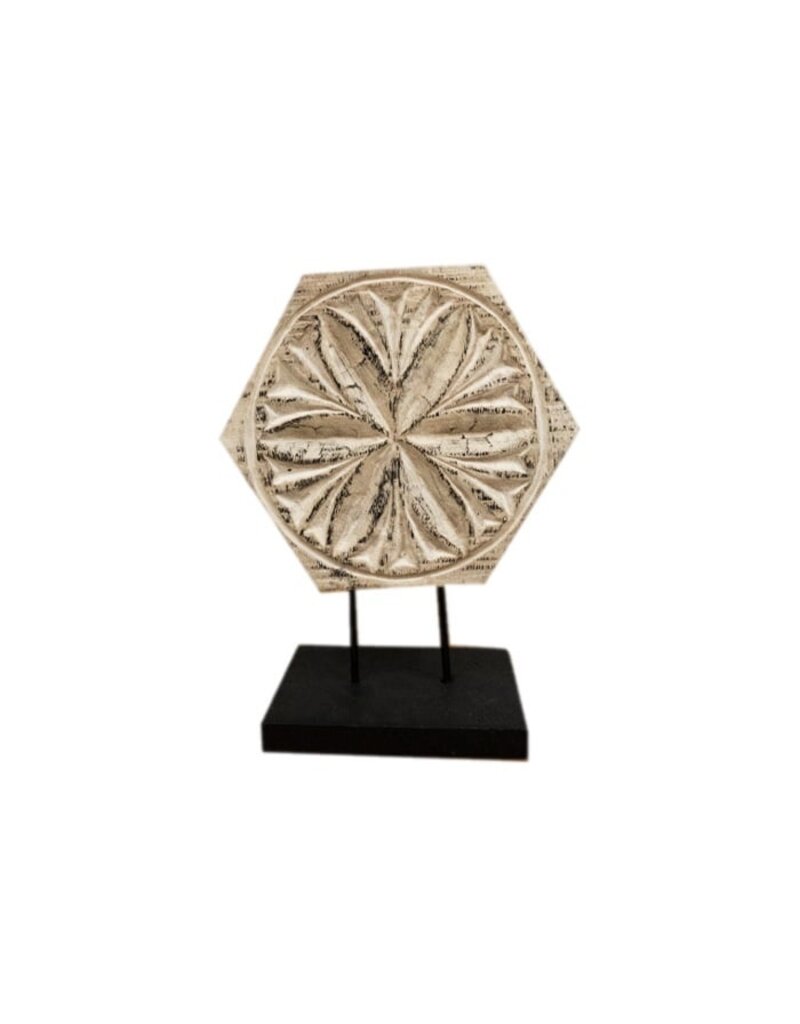 Ornament Flower Whitewash