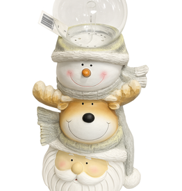 Damn Kerstman sneeuwbol 45 cm met licht