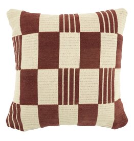 Damn Pillow Twist 45x45 cm - burgundy