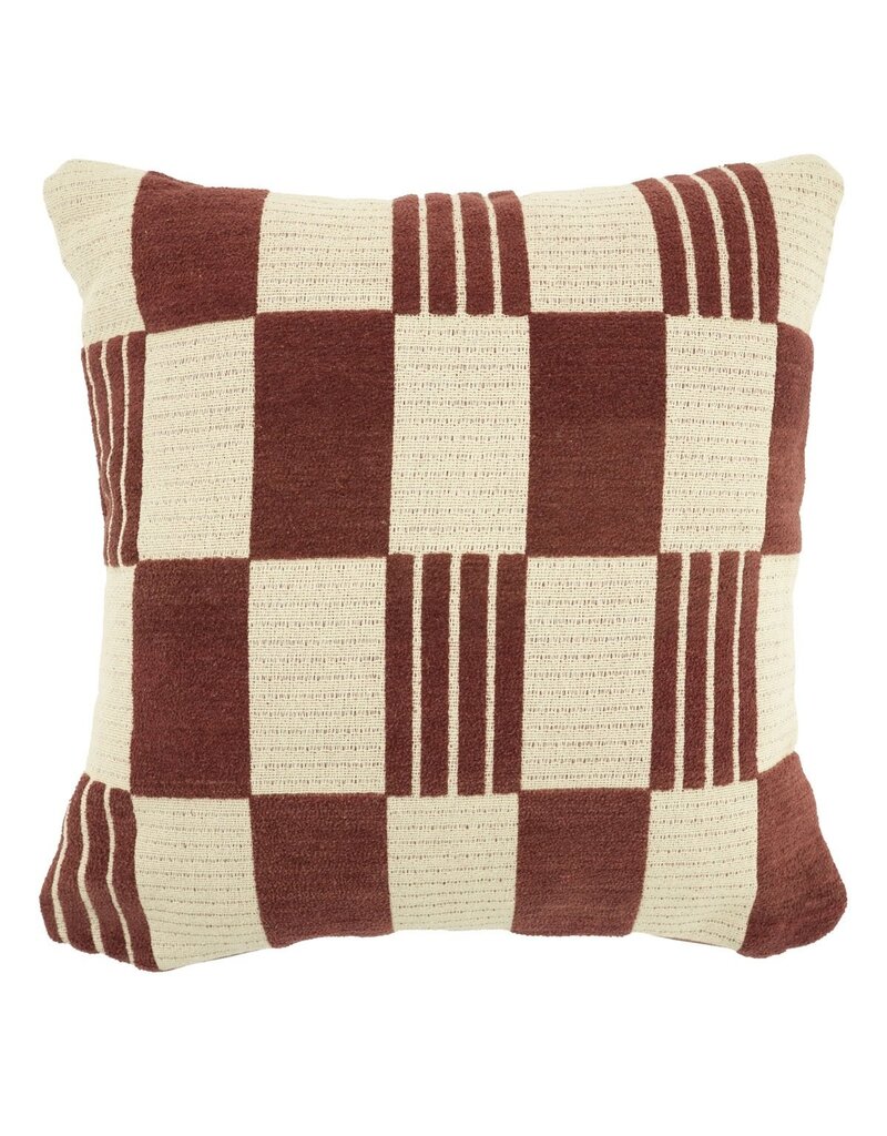 Damn Pillow Twist 45x45 cm - burgundy