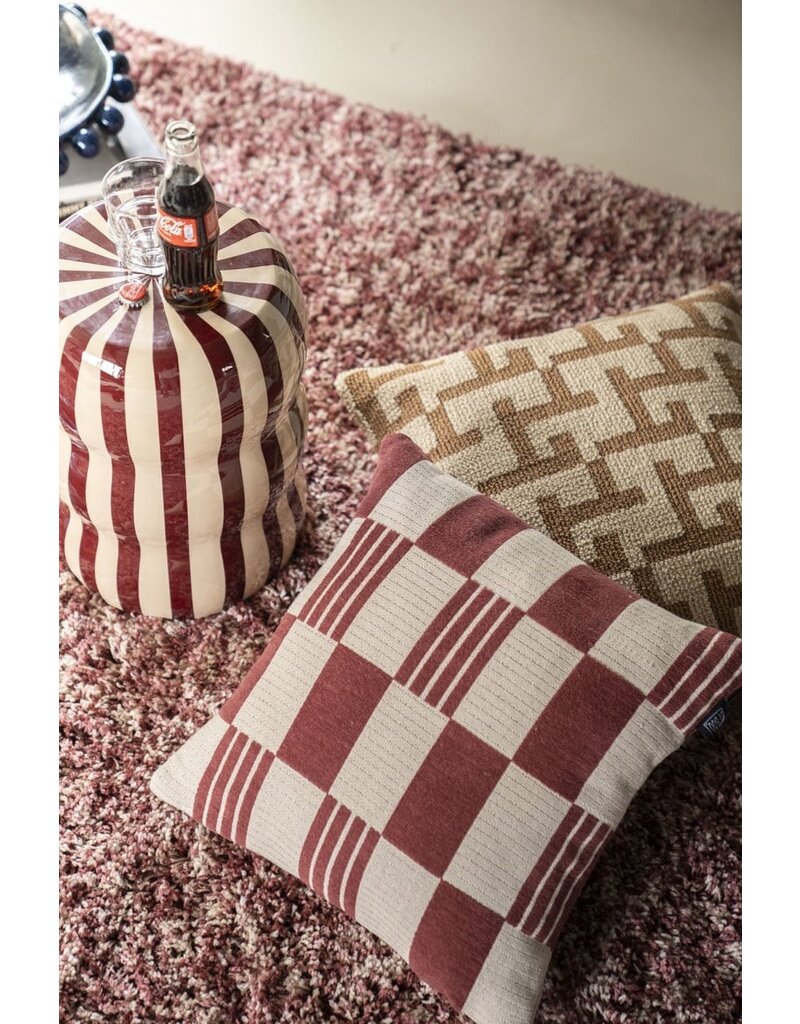 Damn Pillow Twist 45x45 cm - burgundy